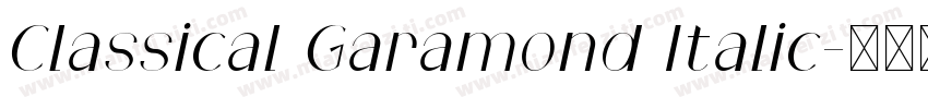 Classical Garamond Italic字体转换
